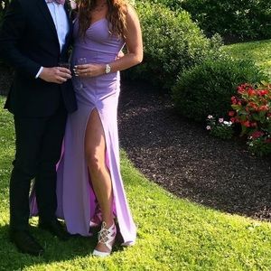 Purple Floor Length Dress